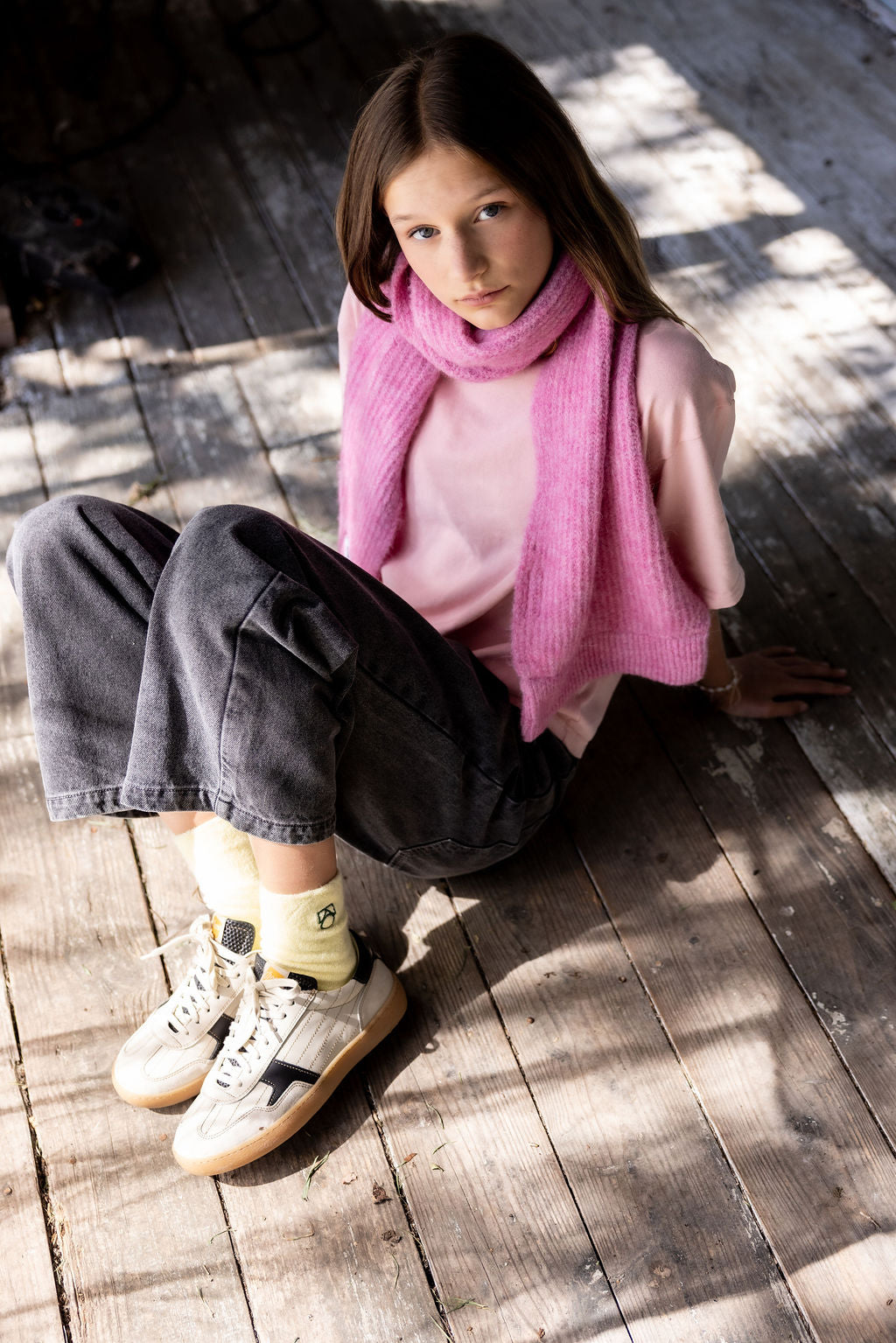 American Vintage Kids EAST scarf rose bubble chine