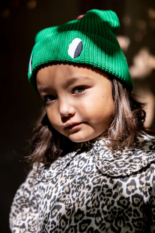 Wynken POM POM Beanie python green