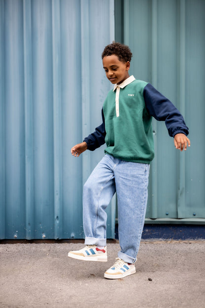 American Vintage Kids Joybird denim trousers authentic stone