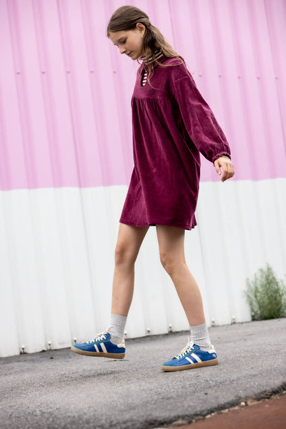 The Campamento Burgundy velour dress