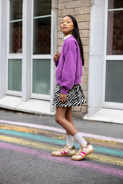 The New Society Dakota skirt zebra print