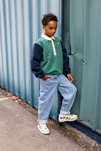 American Vintage Kids Joybird denim trousers authentic stone