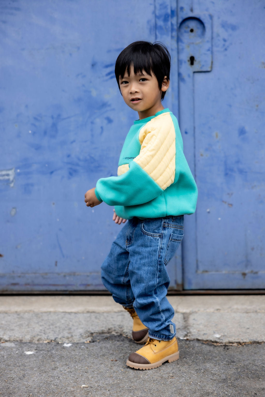 The Campamento Green polar sweatshirt / 4Y