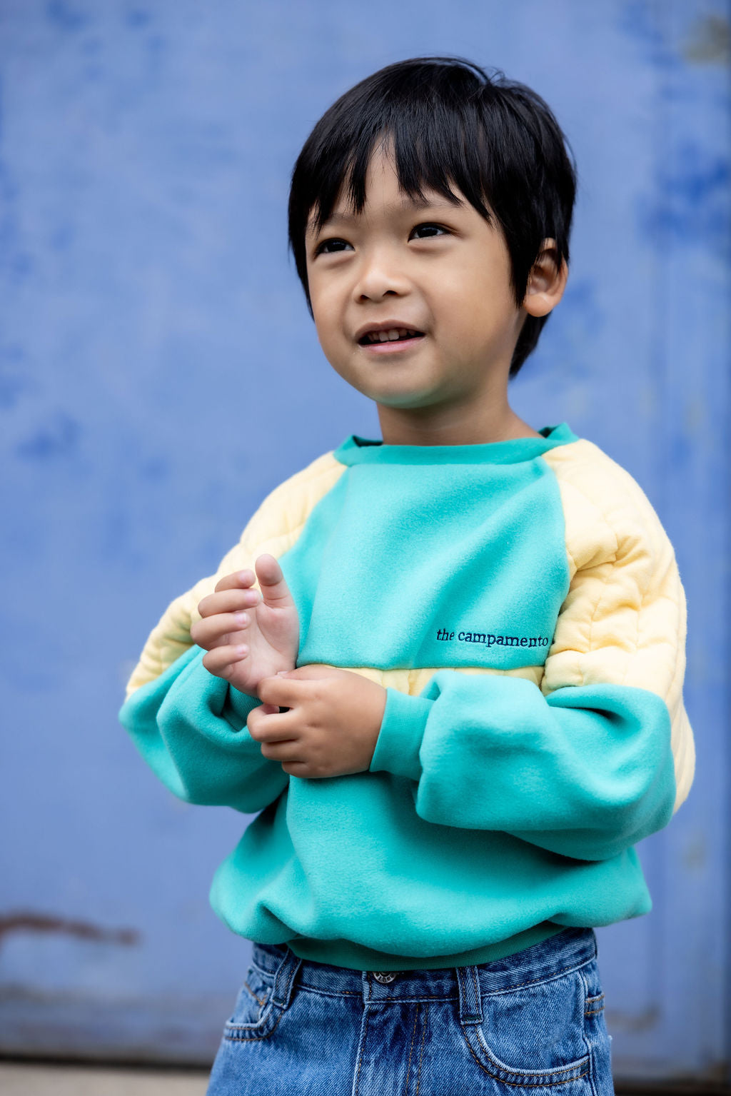 The Campamento Green polar sweatshirt / 4Y