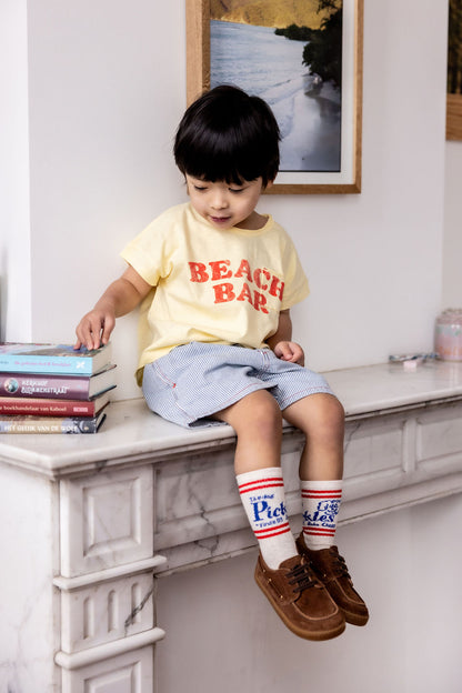 Bobo Choses PICKLES THE DOG long socks offwhite