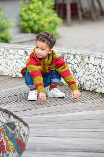 The Campamento RED STRIPES jumper / 9-10Y