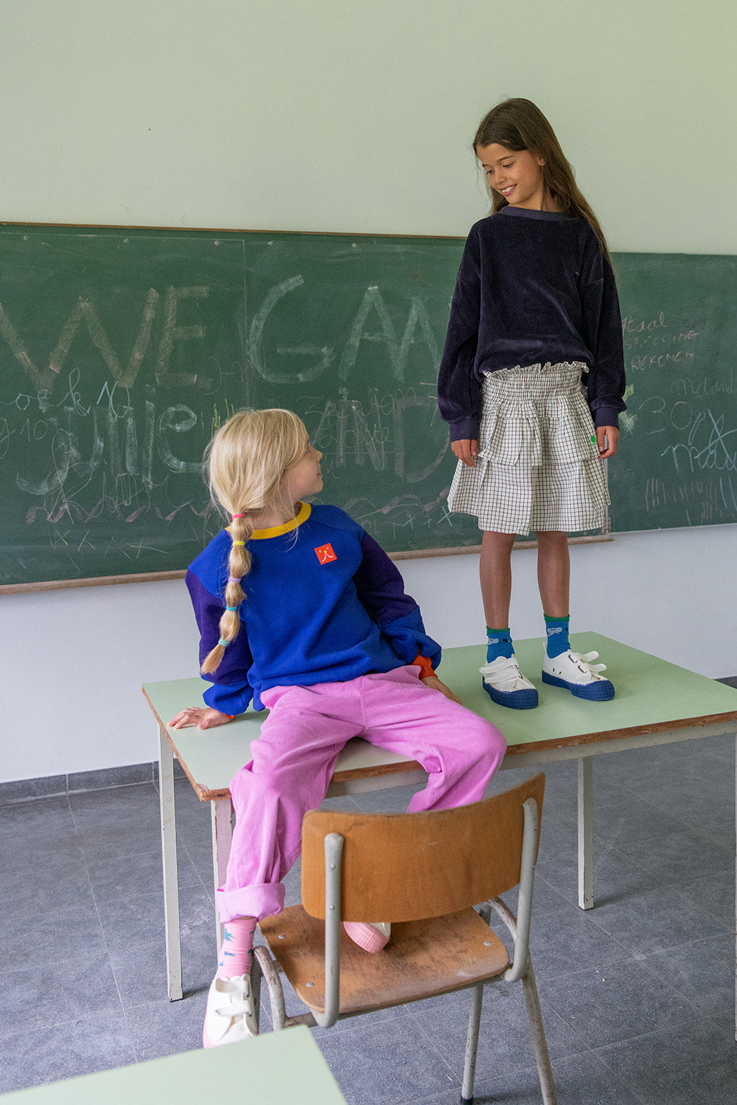 Bobo Choses PINK corduroy straight pants pink