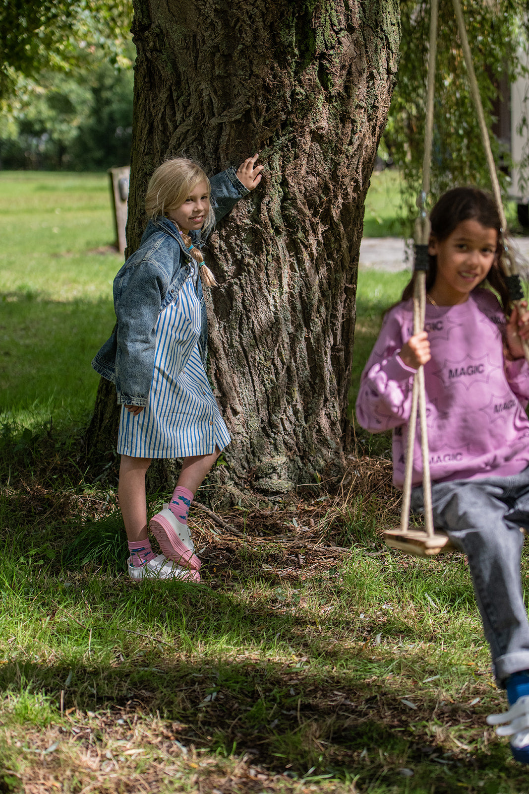 The Campamento BLUE STRIPES shirt dress / 11-12Y