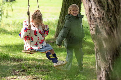 Wynken APRIL down jacket with WR coating FLOWERS / 4Y