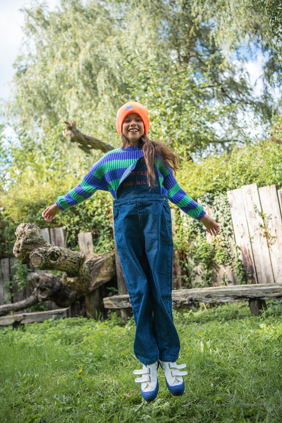 Piupiuchick dungarees navy denim WANTED AND WILD / 10Y