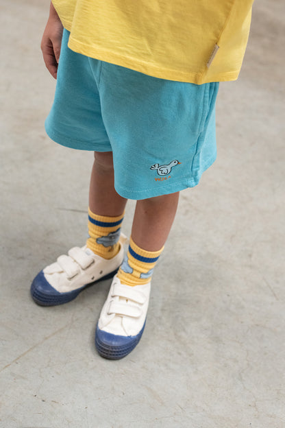 Weekend House Kids Pio Pio embroidered Bermuda sky blue