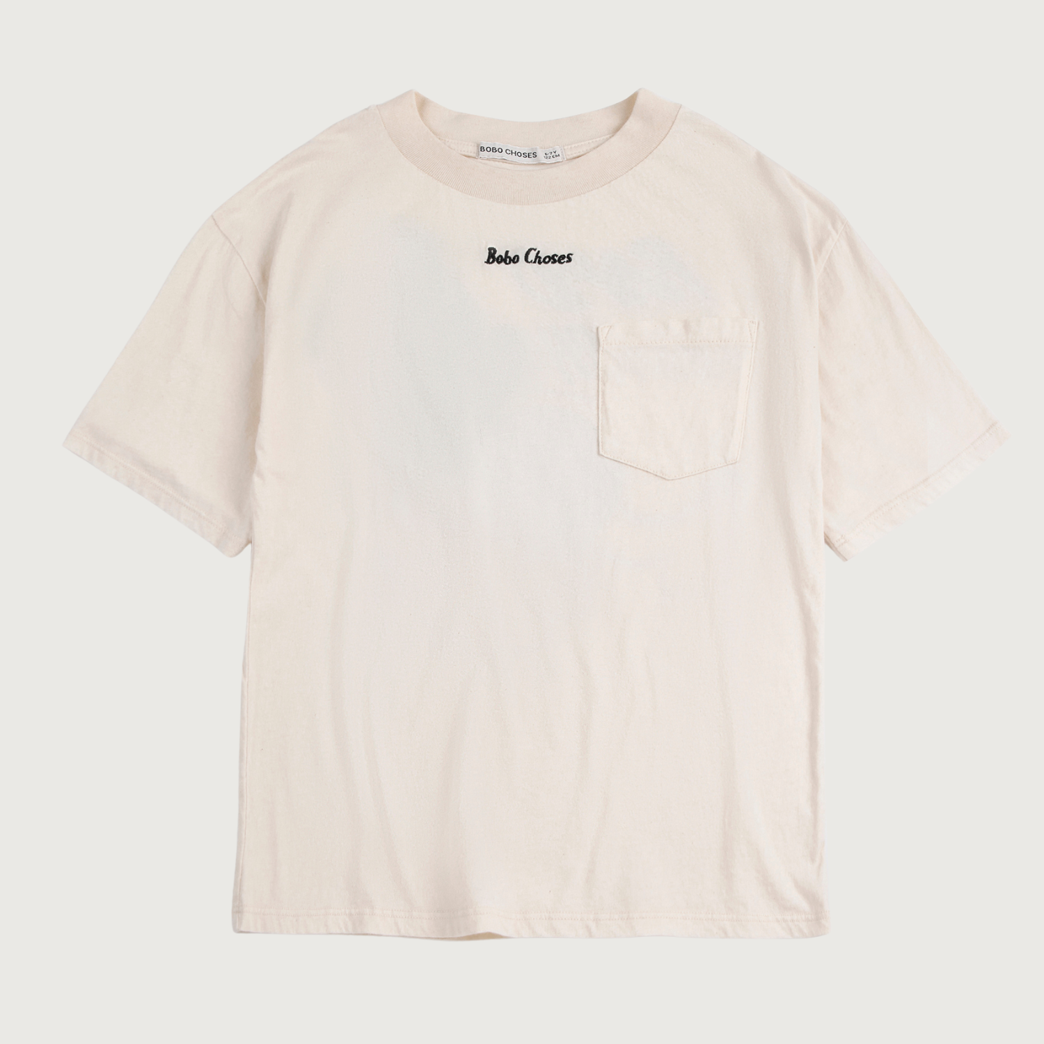 Oversized t-shirt ecru met radijs op de achterkant Bobo Choses