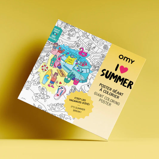 OMY giant I LOVE SUMMER poster