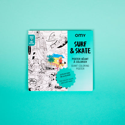 OMY giant SURF & SKATE poster