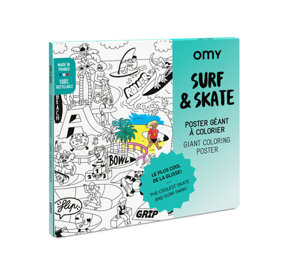 OMY giant SURF & SKATE poster