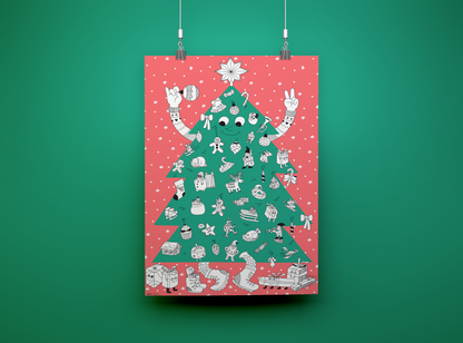 OMY giant CHRISTMAS TREE poster