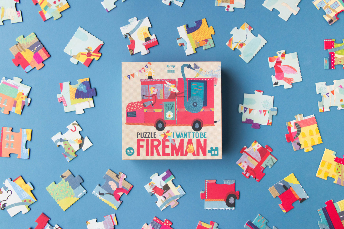 Londji Puzzle I want to be Firefighter 3+