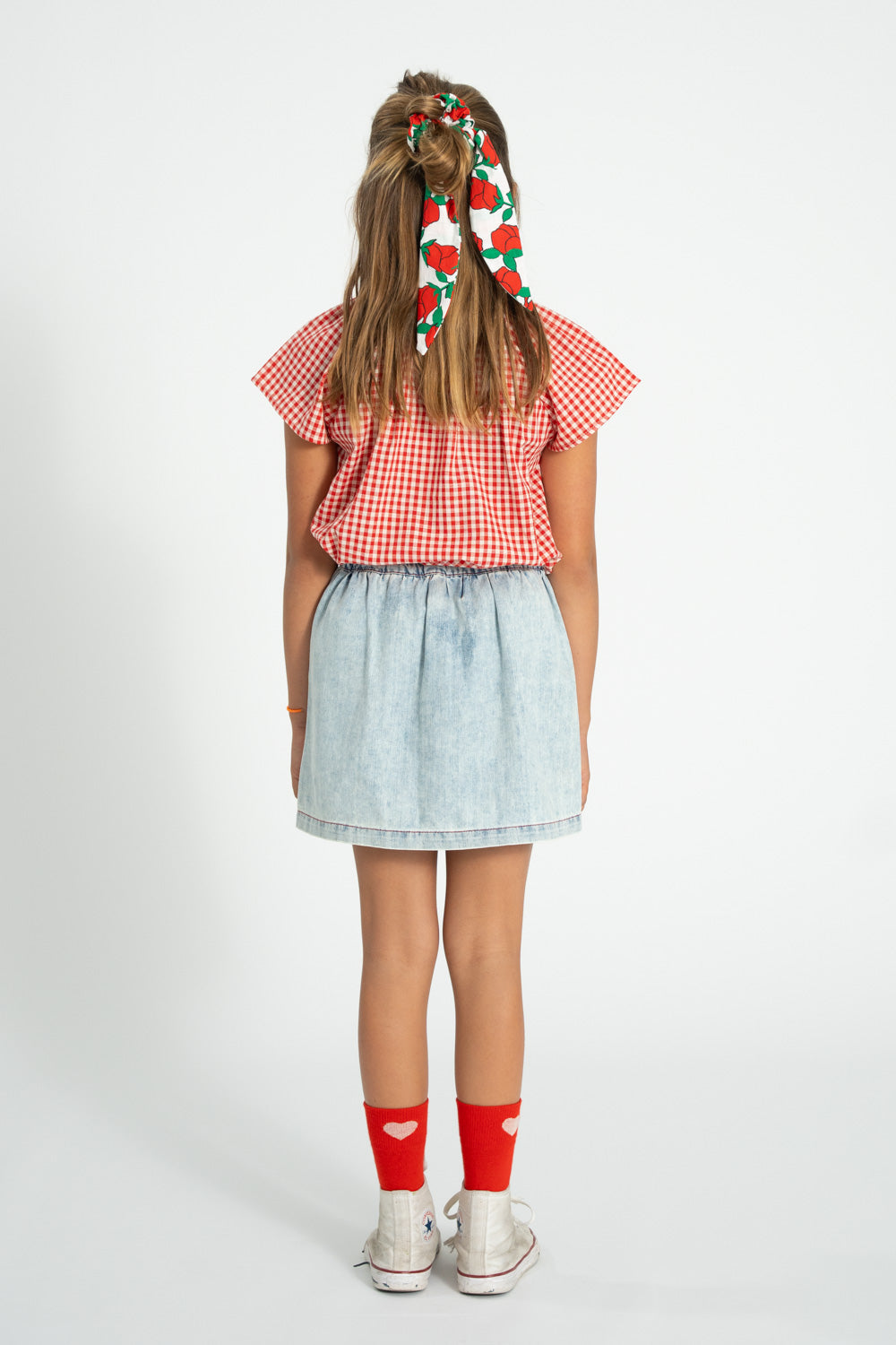 Piupiuchick Short skirt blue light denim