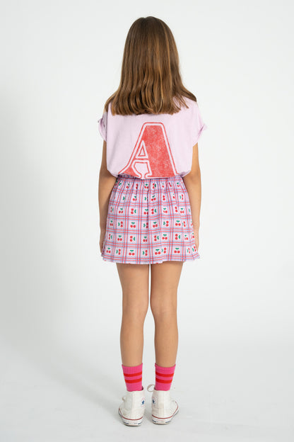Piupiuchick T-shirt lilac with A print