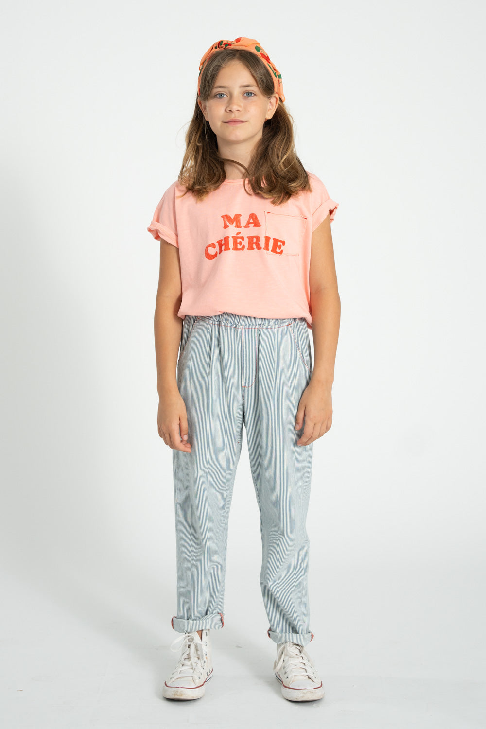 Piupiuchick T-shirt light pink with MA CHERIE print