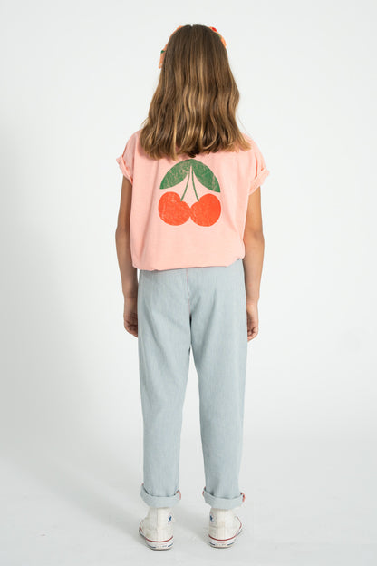 Piupiuchick T-shirt light pink with MA CHERIE print