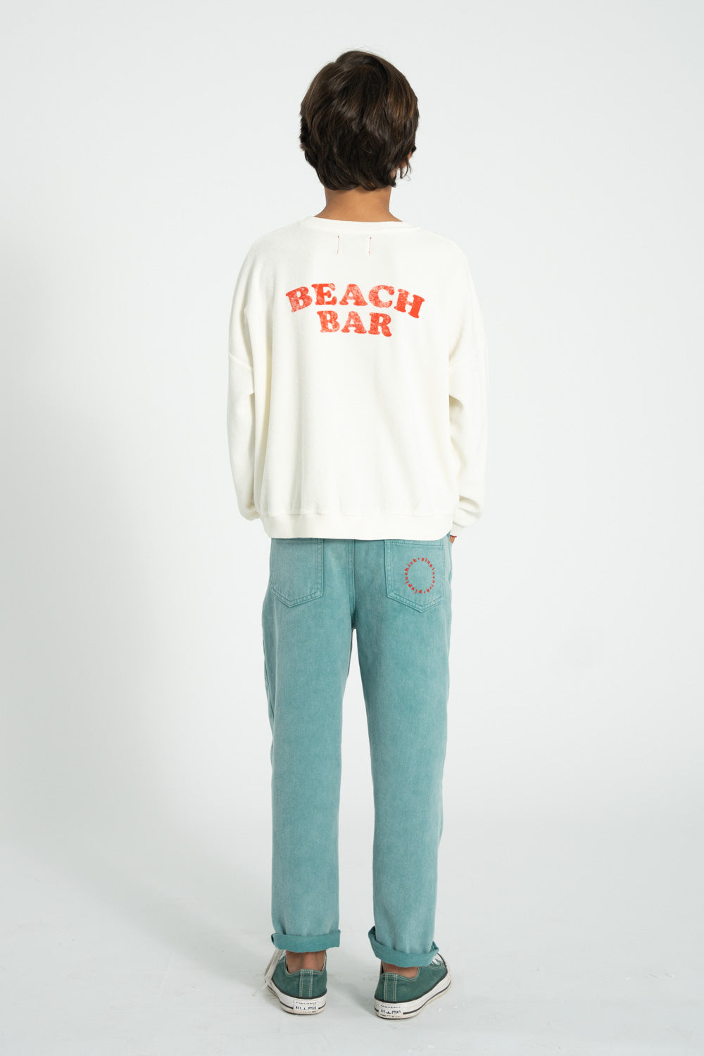 Piupiuchick Sweatshirt ecru with ICE CREAM print