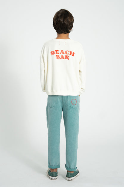 Piupiuchick Sweatshirt ecru with ICE CREAM print