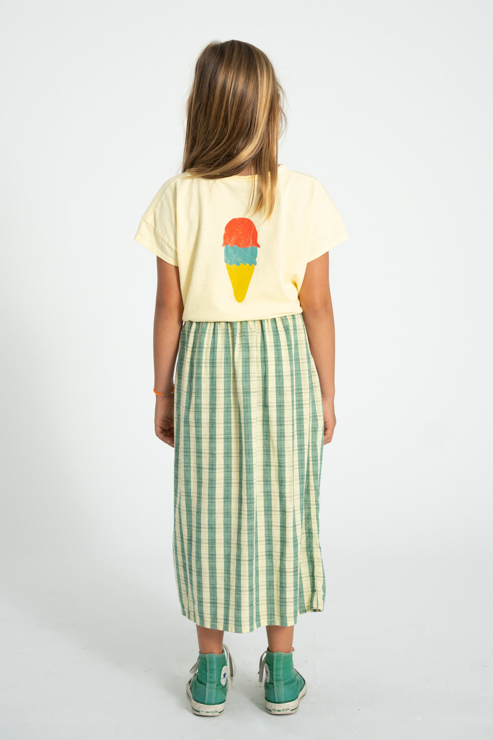Piupiuchick T-shirt light yellow with BEACH BAR print