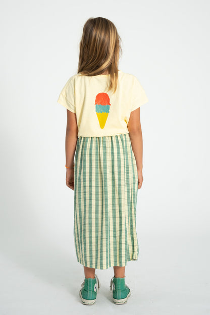 Piupiuchick T-shirt light yellow with BEACH BAR print