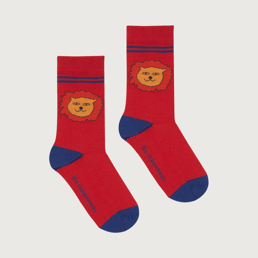 The Campamento LION red socks