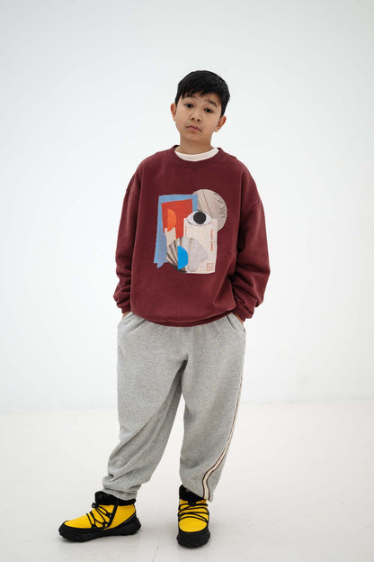 Repose AMS Cozy drop sweater mulberry rocket