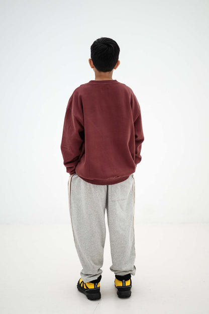 Repose AMS Cozy drop sweater mulberry rocket