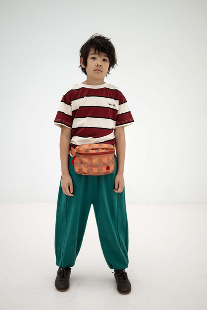 Repose AMS T-shirt mulberry stripe