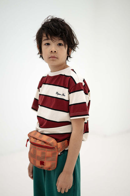 Repose AMS T-shirt mulberry stripe