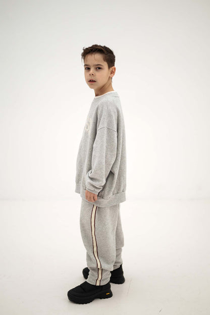 Repose AMS Cozy drop sweater light mixed grey