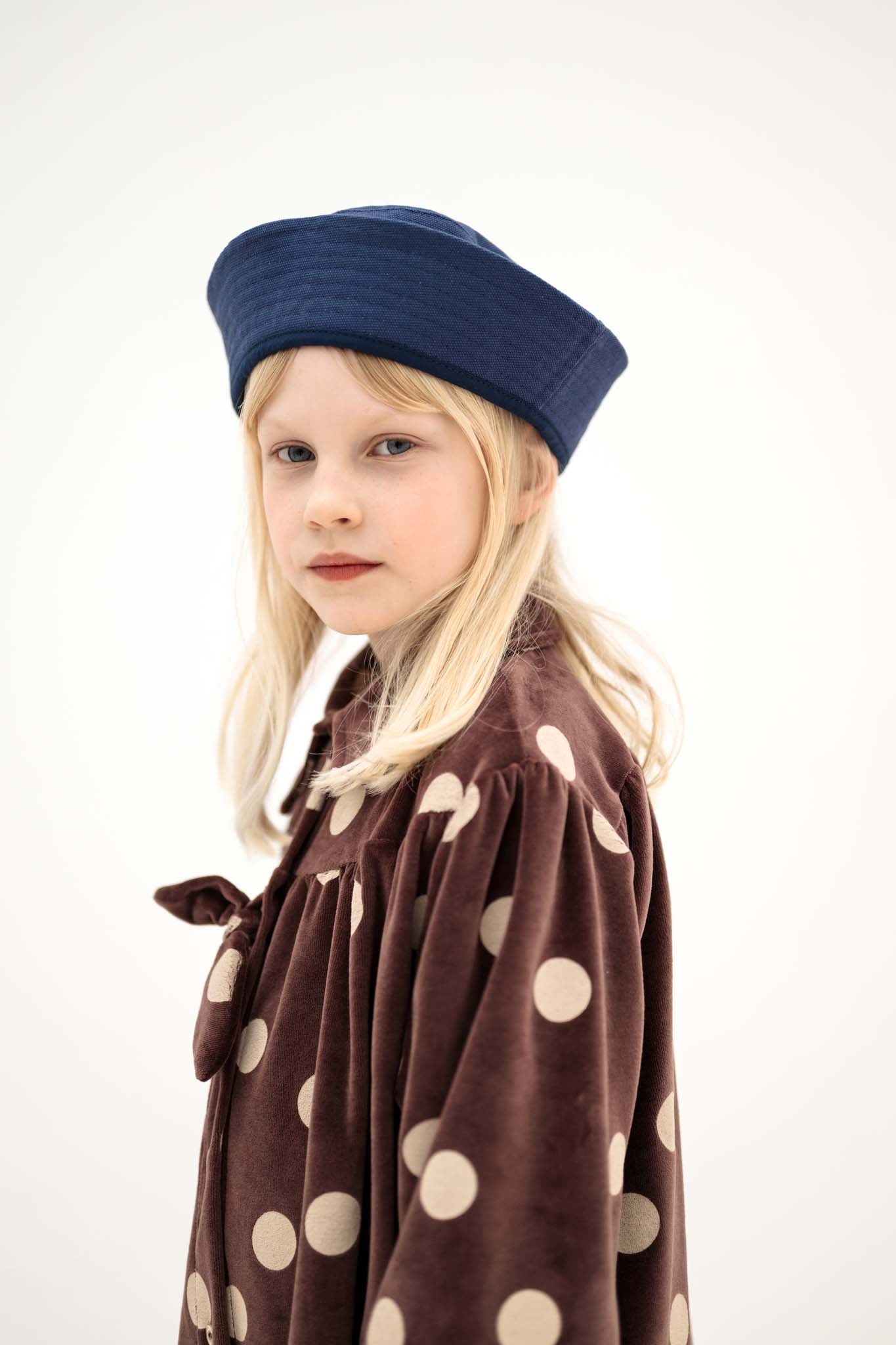 Repose AMS Bow dress chocolate polka dot