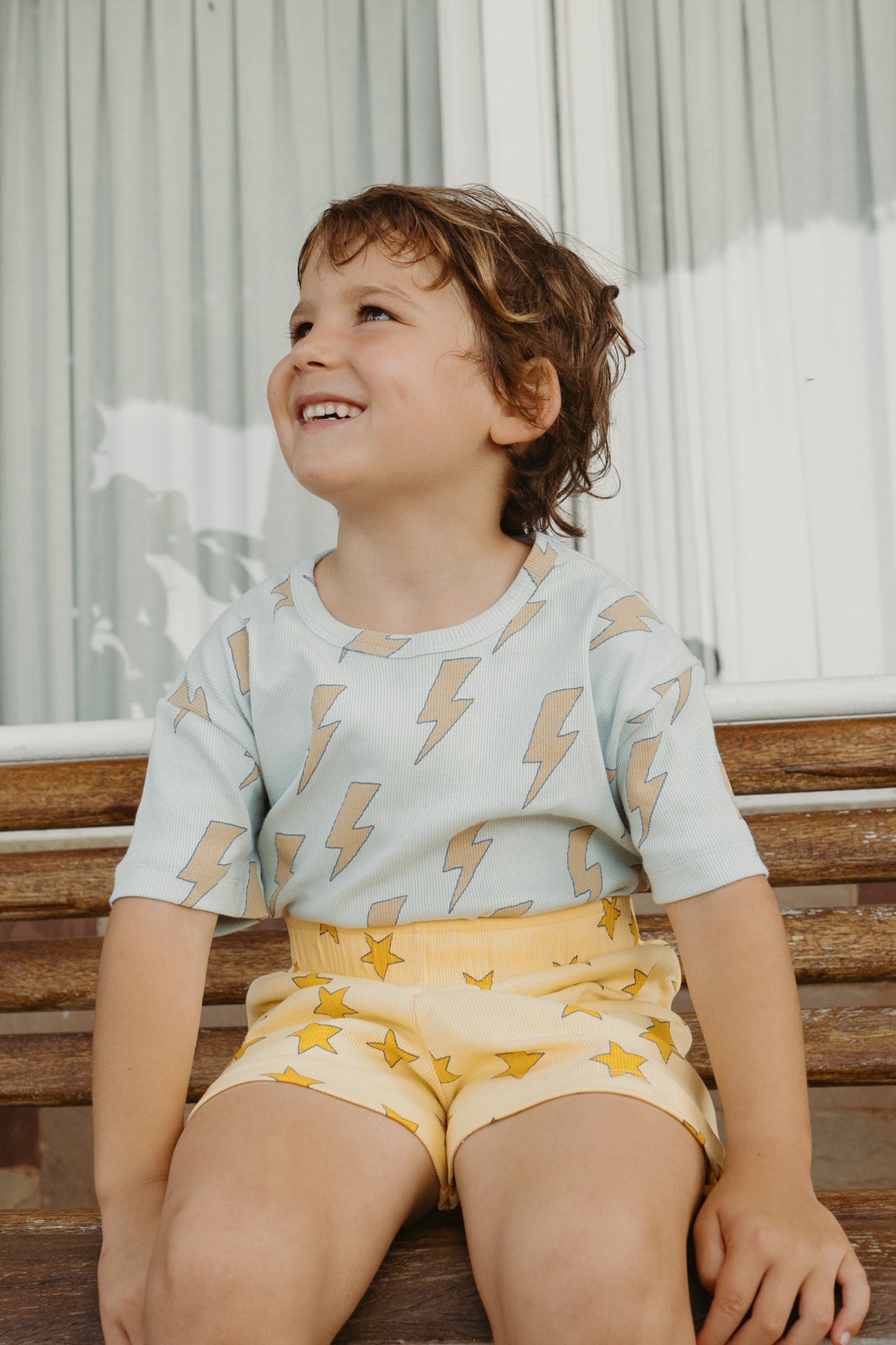 Tinycottons LIGHTNING tee jade grey / 10Y