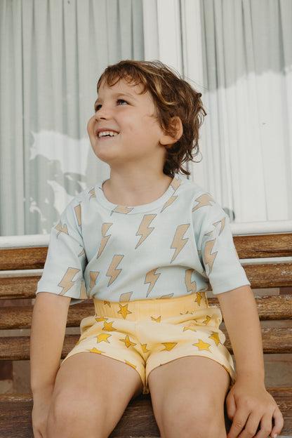 Tinycottons LIGHTNING tee jade grey / 10Y