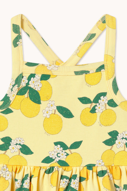 Tinycottons ORANGES dress mellow yellow