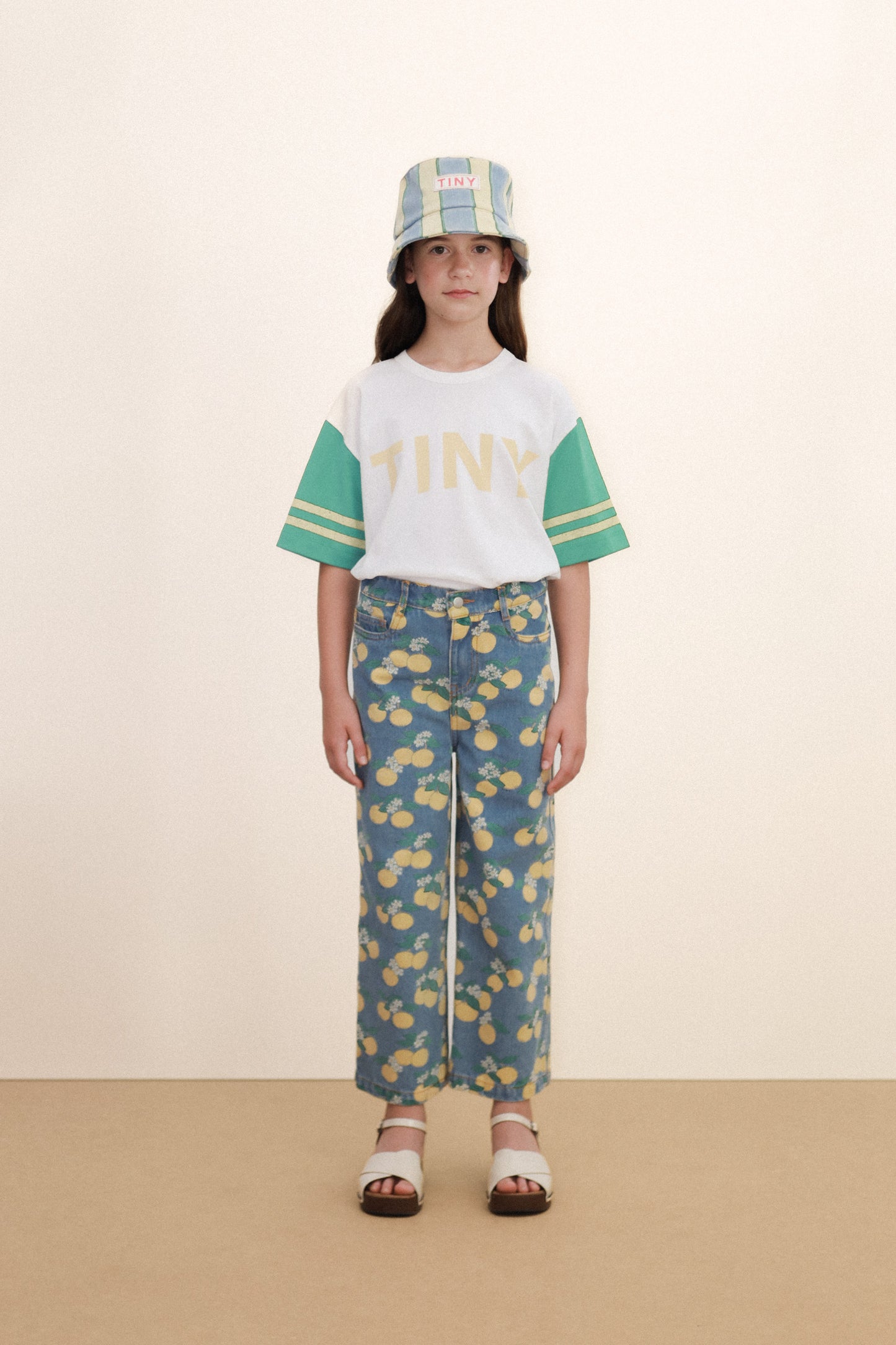 Tinycottons ORANGES denim jeans light wash denim