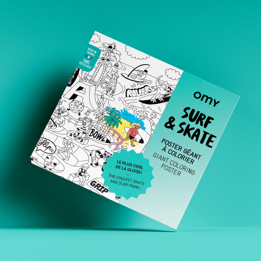 OMY giant SURF & SKATE poster
