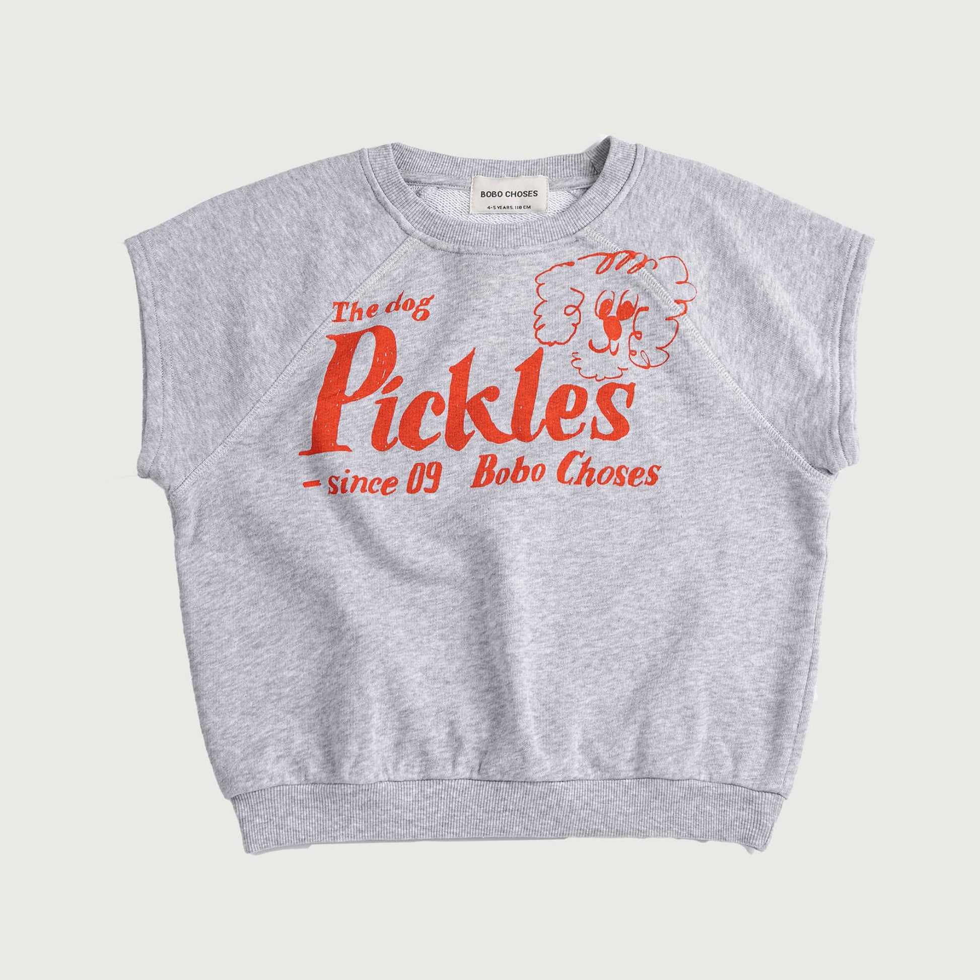 Grijze mouwloze trui Pickles The Dog Bobo Choses