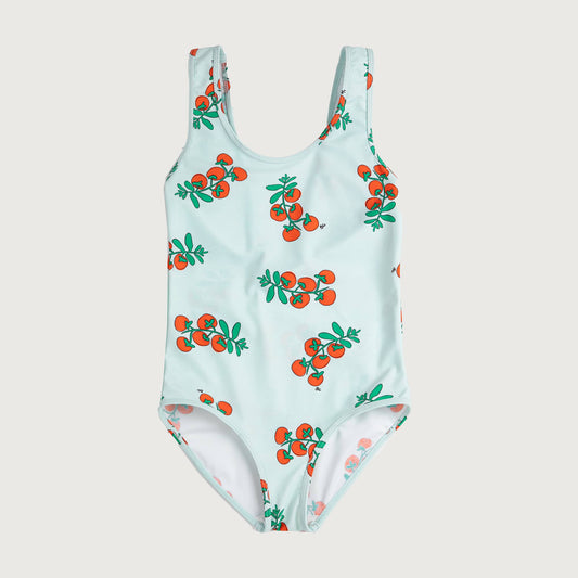 Licht blauw badpak met tomaten print Bobo Choses