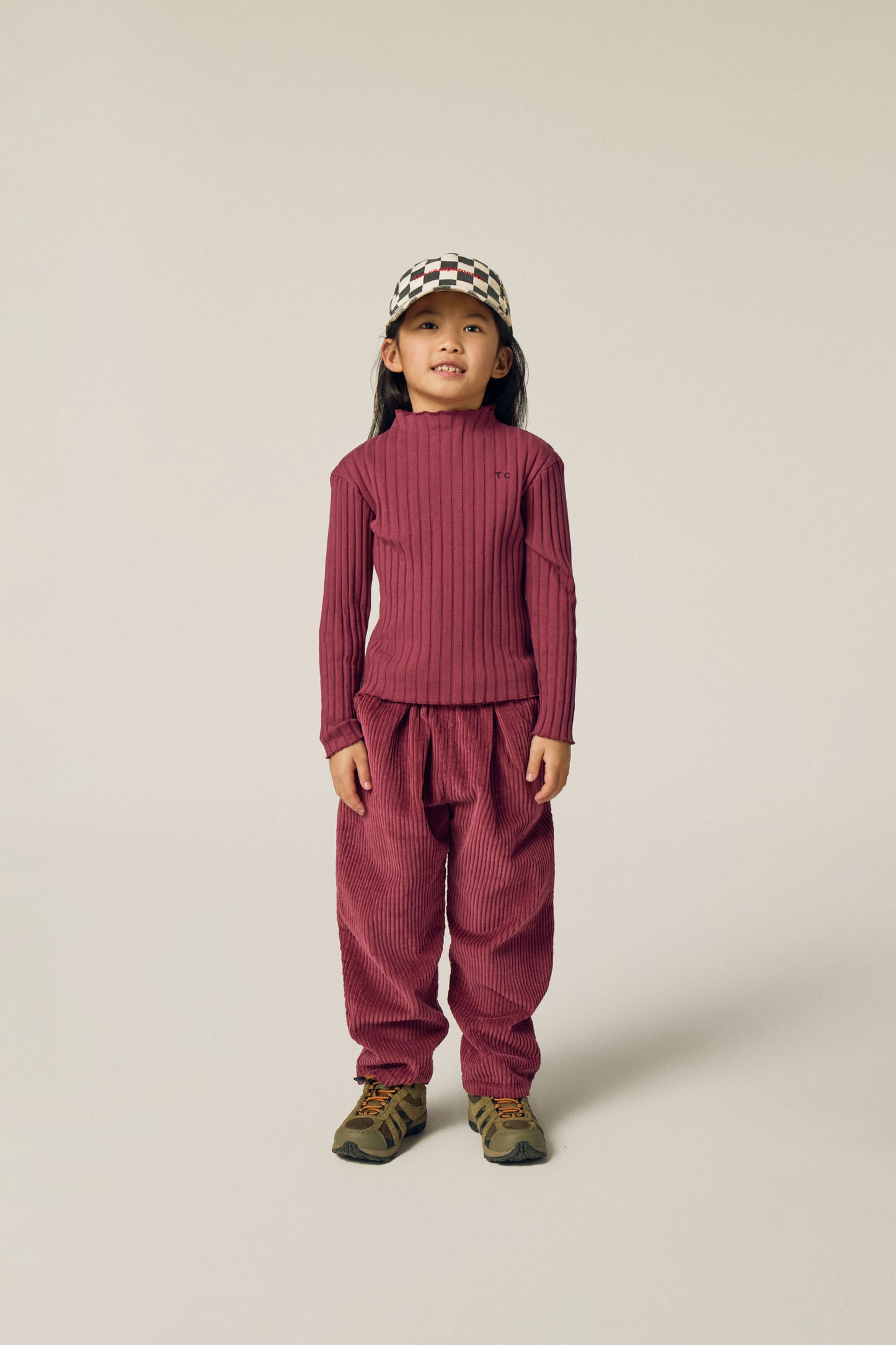 The Campamento Burgundy corduroy trousers
