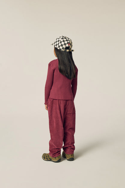 The Campamento Burgundy corduroy trousers