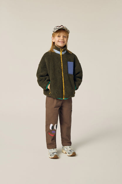 The Campamento Green teddy jacket
