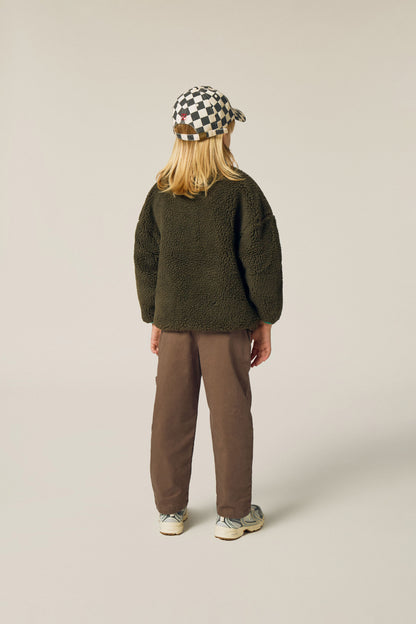 The Campamento Green teddy jacket
