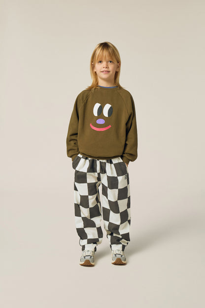 The Campamento Big smiling face sweatshirt green