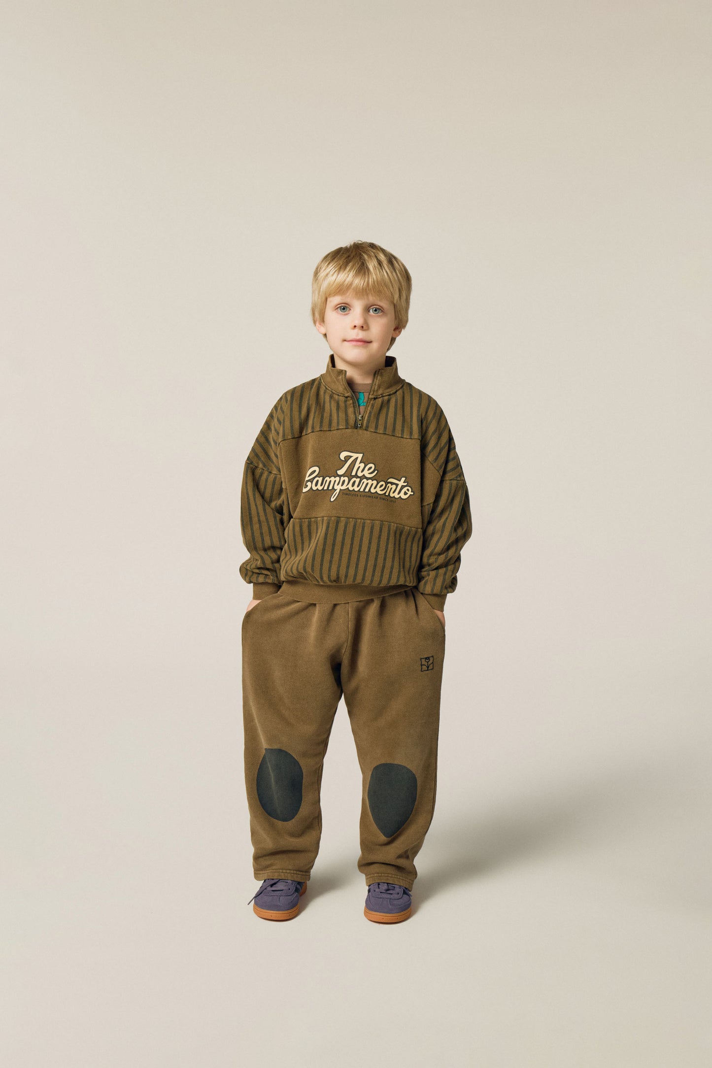 The Campamento Stripes sweatshirt green
