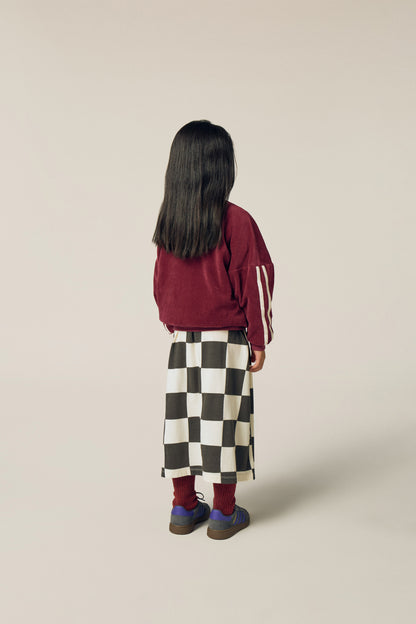The Campamento Burgundy color block sweatshirt